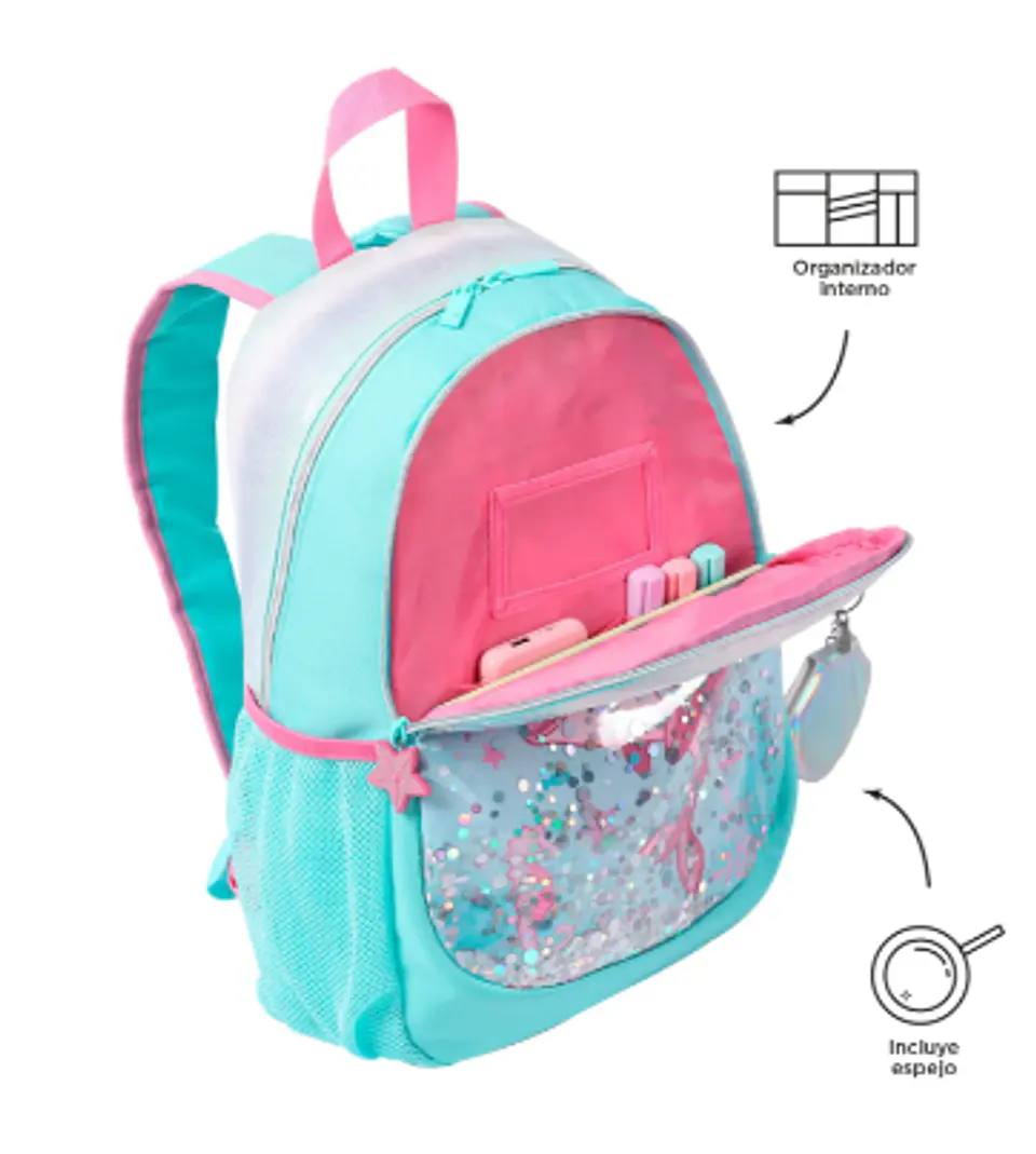 Morral Para Niña Pink Ocean M  6