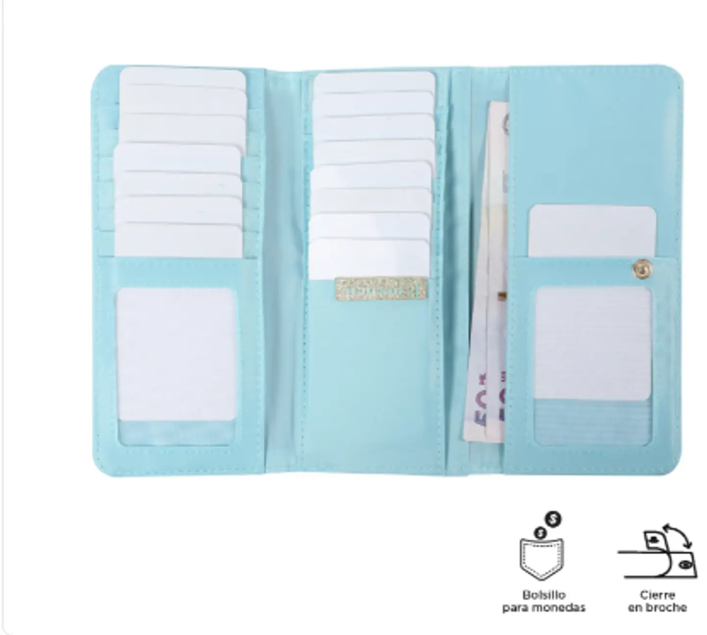 Billetera Pu Leather Rfid Subra 21