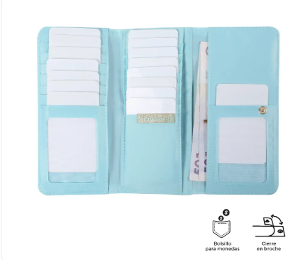 Billetera Pu Leather Rfid Subra 21