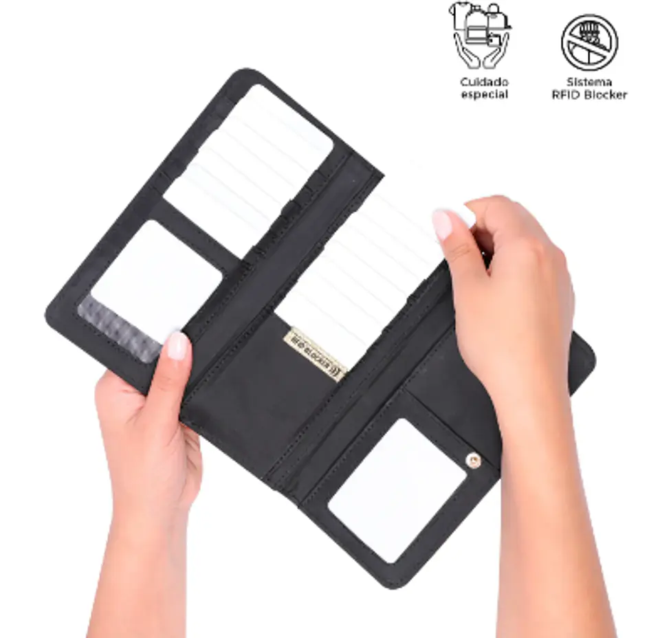 Billetera Pu Leather Rfid Subra 15