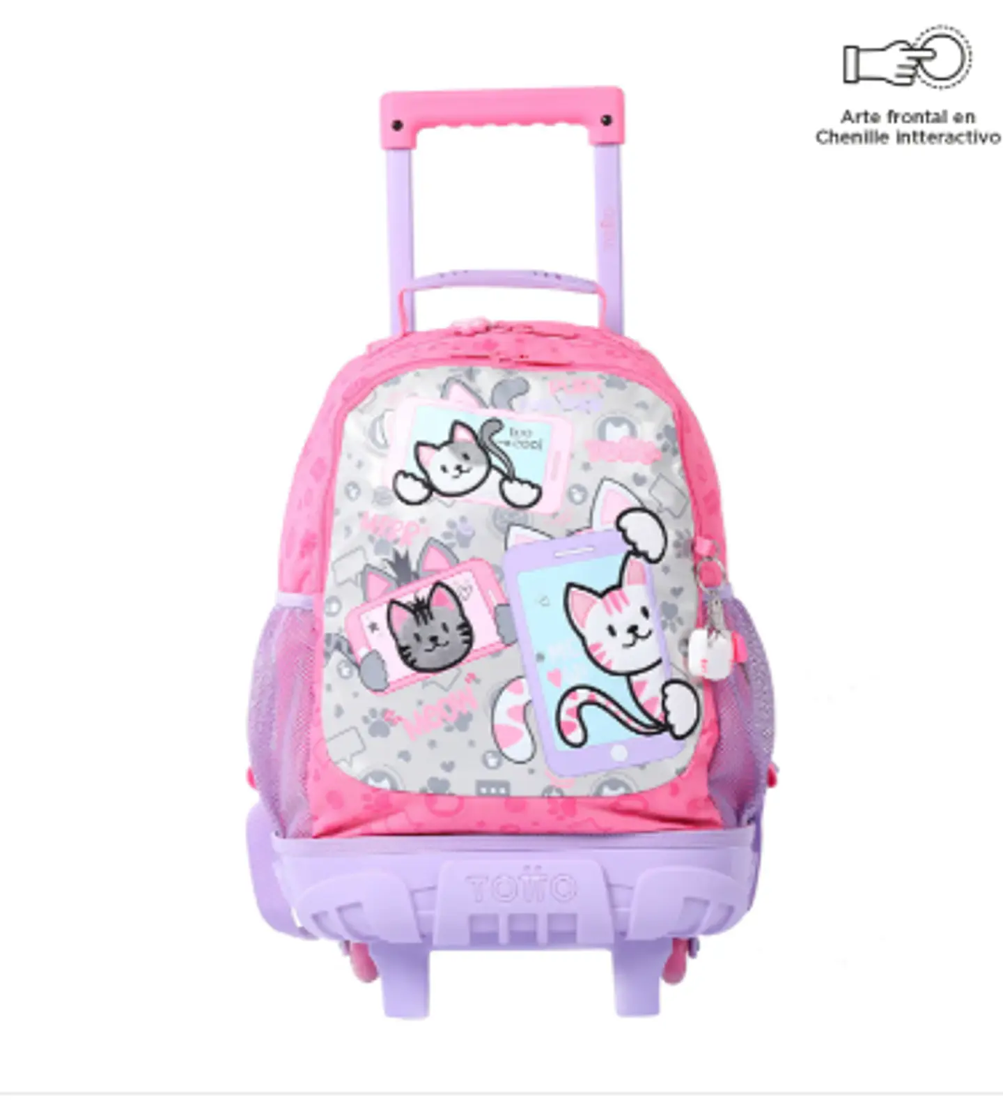 Morral Con Ruedas Niña Rue Bomper Selfie Cat M 2