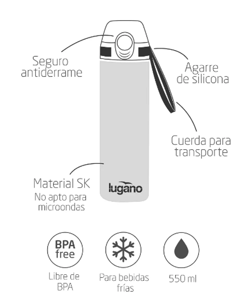 Botella Urban 550 ML 16