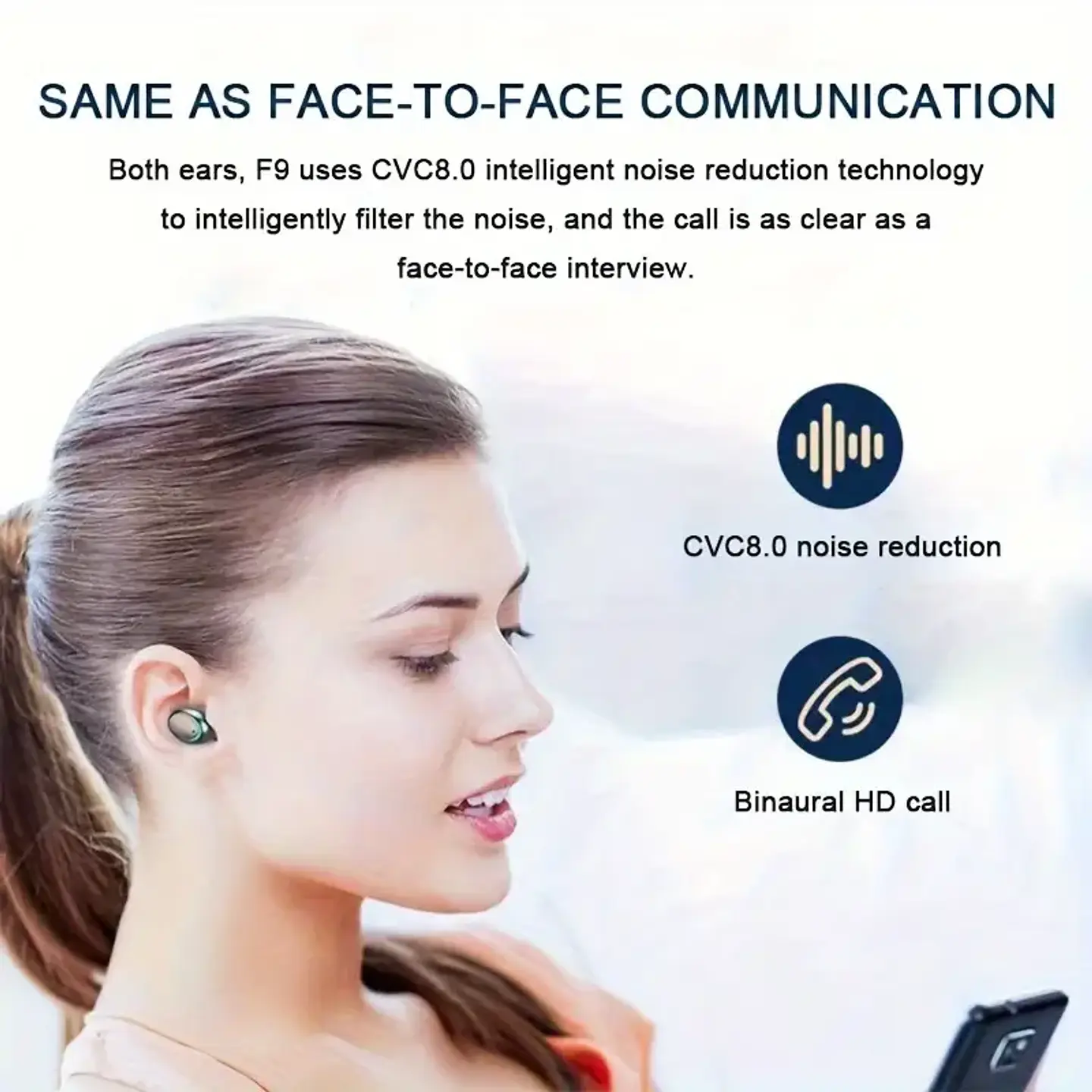 Auriculares Inalámbricos TWS BTH-F9-5 7