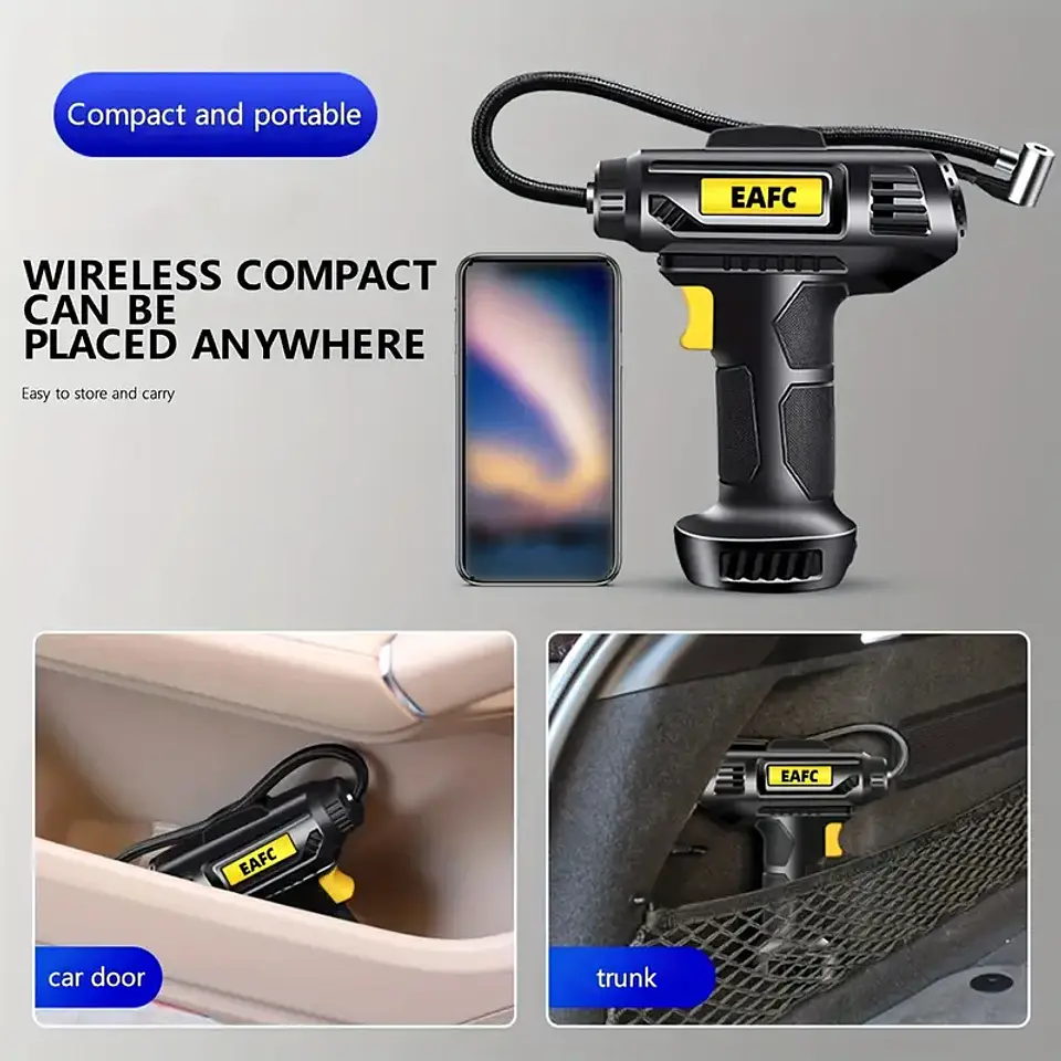 Compresor de Aire Portátil 120W 8