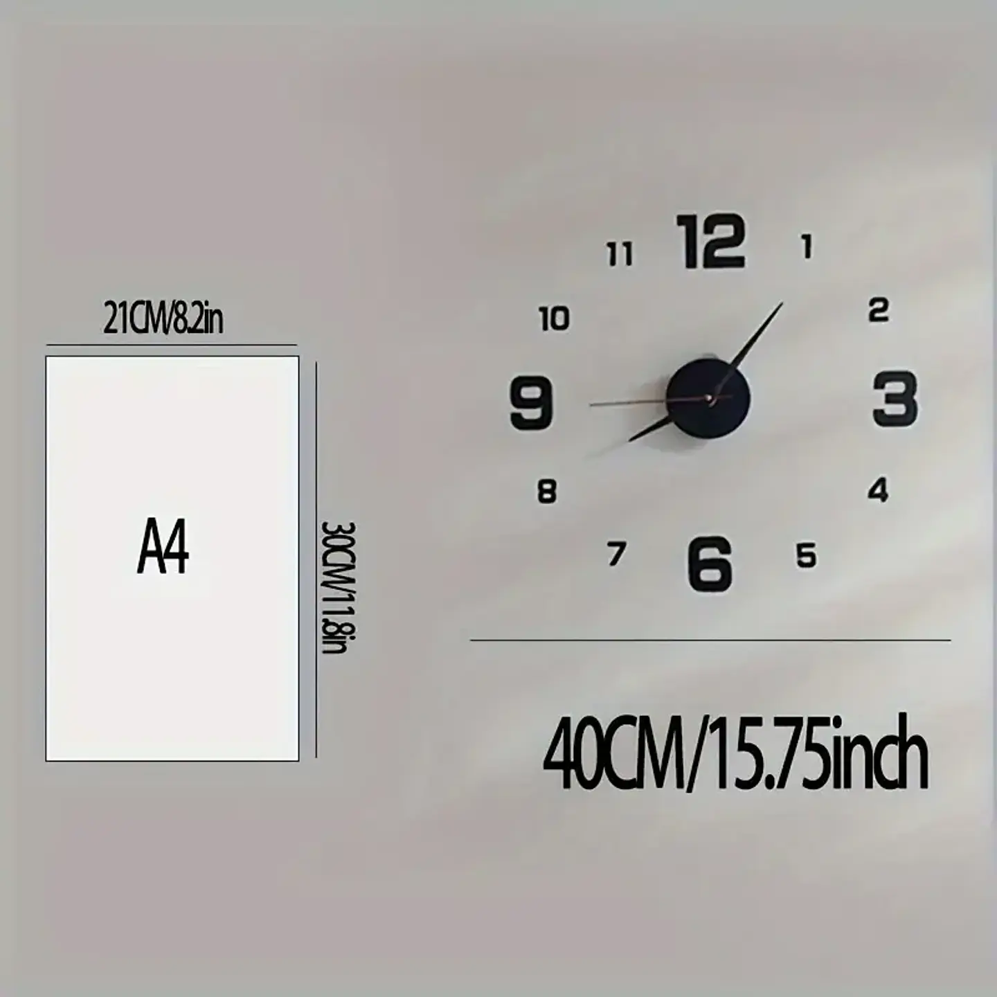 Reloj De Pared Digital 3D  2