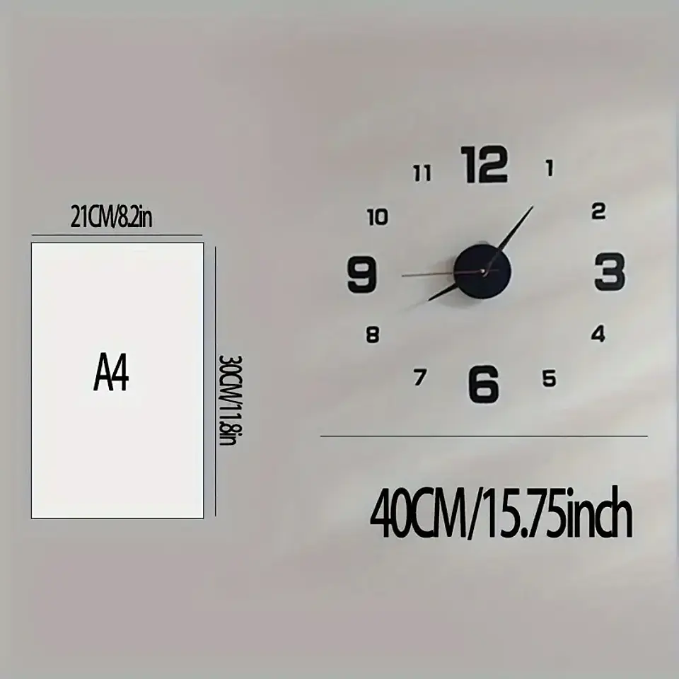Reloj De Pared Digital 3D  2