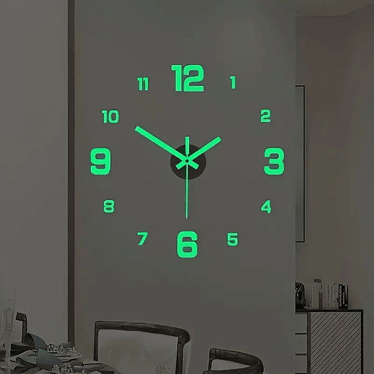 Reloj De Pared Digital 3D 