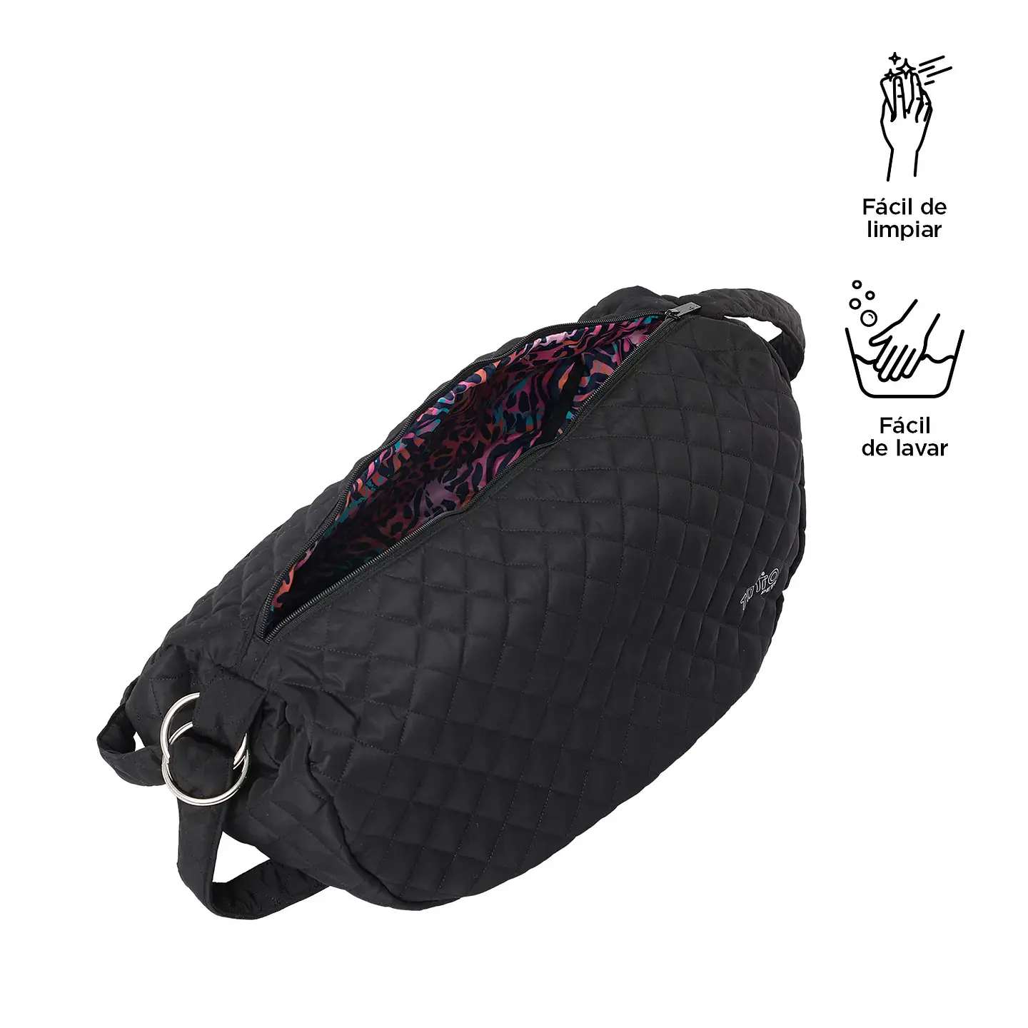 Bolso Negro Pequeño Mocka Deportivo 4
