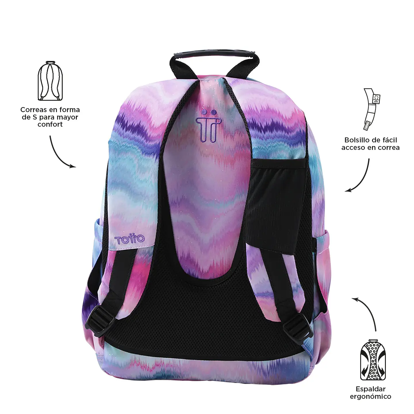 Morral  Totto Acuarela Glitter 26