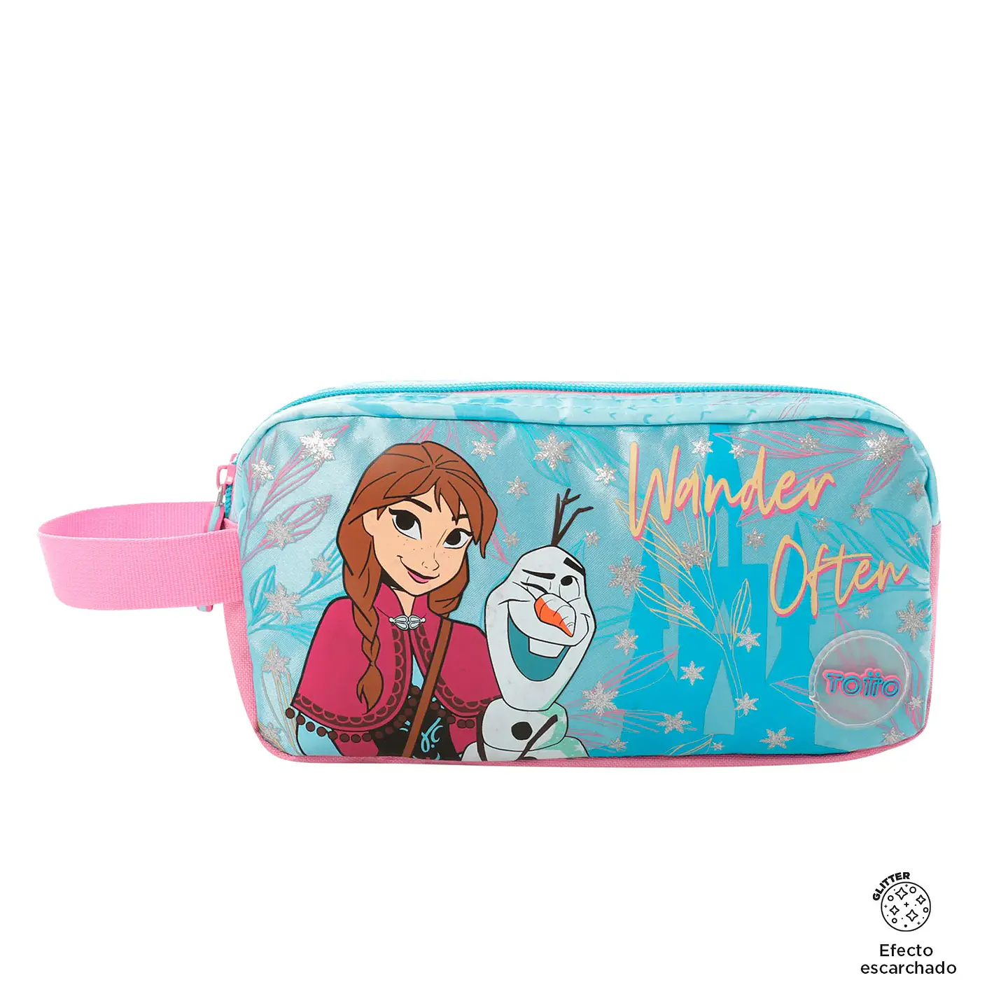 Cartuchera Totto escolar Frozen Destiny Azul 1