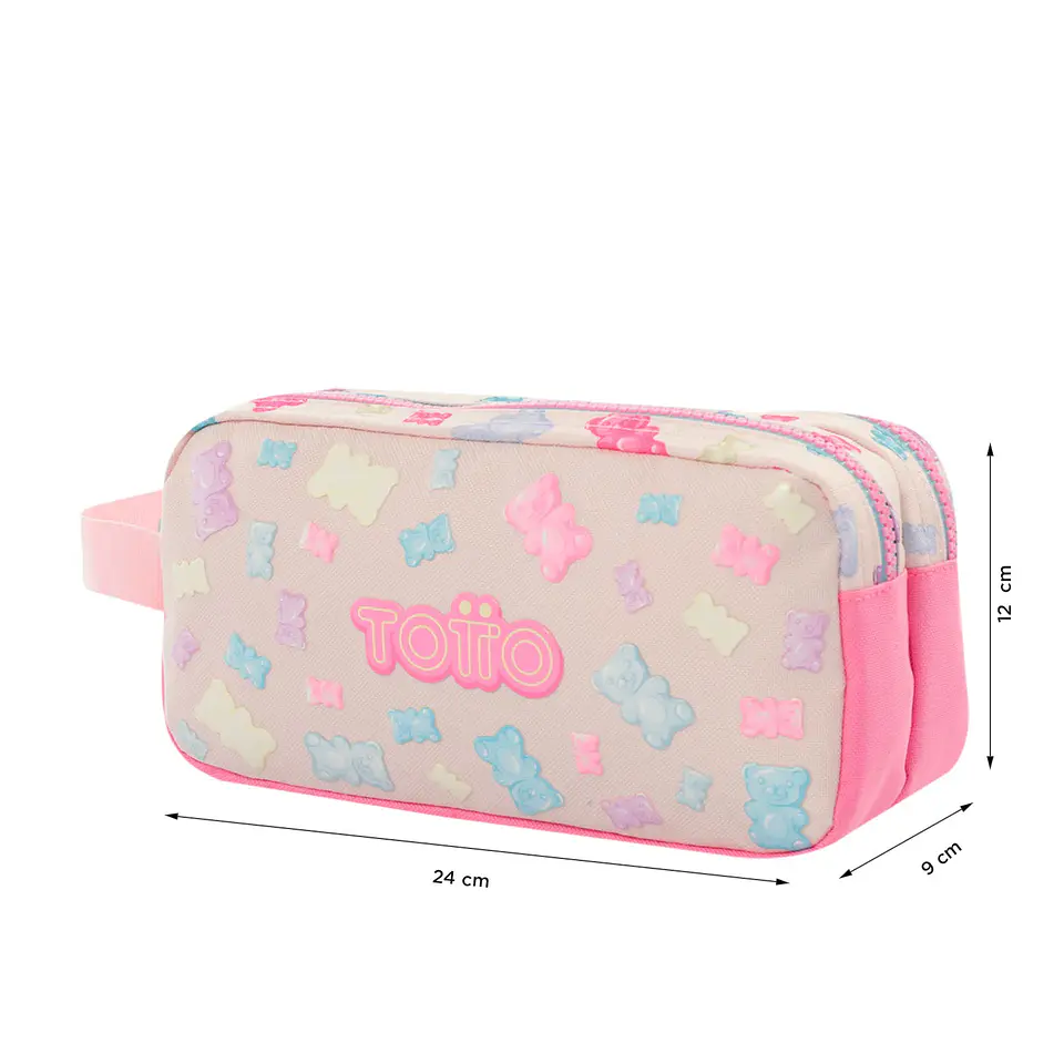 Cartuchera escolar Totto Gummy Bear Rosado 2