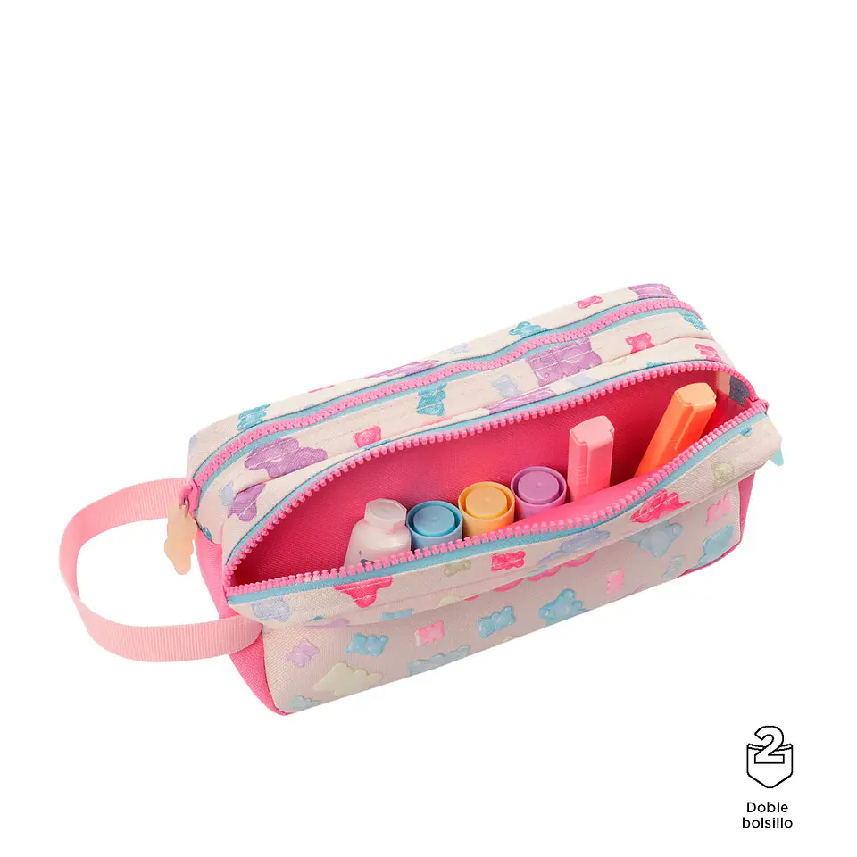 Cartuchera escolar Totto Gummy Bear Rosado 3