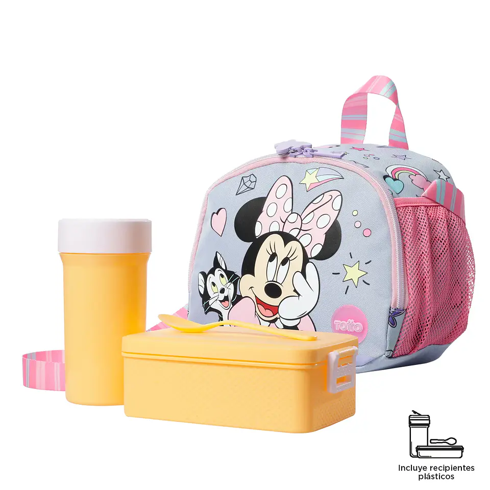 Lonchera con Aislamiento Térmico Minnie Gris 2