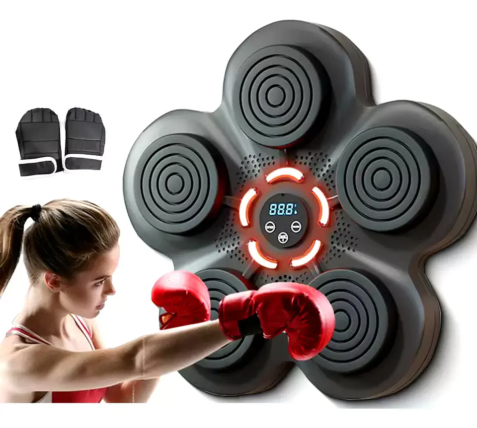 Maquina Boxeo Musical Montaje Pared Adultos Niños Bluetooth 1