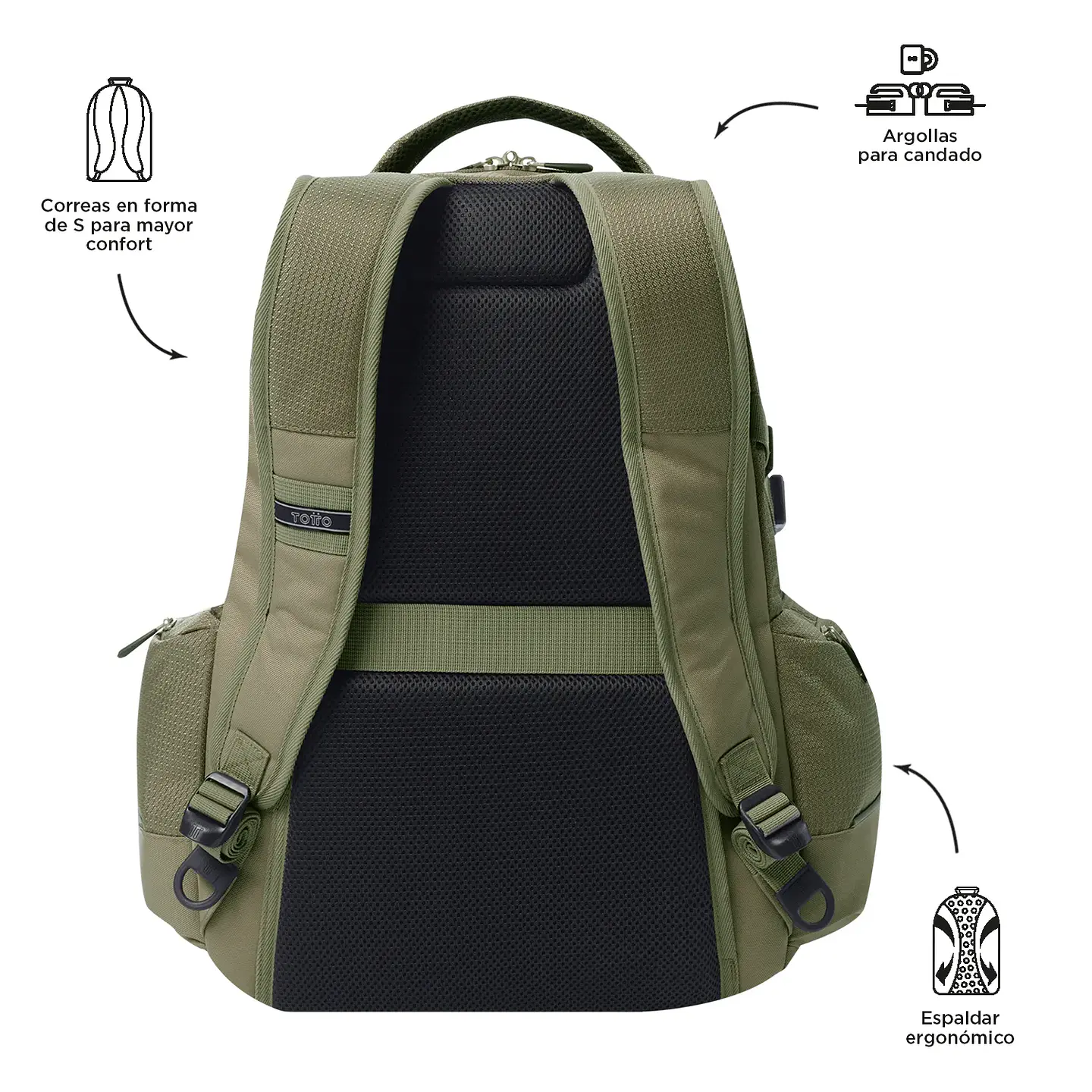 Morral Totto Porta Pc Polixan 2.0 5