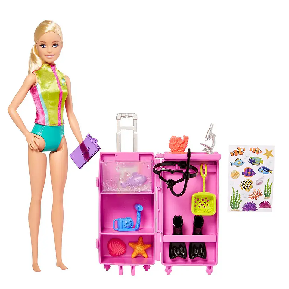 Barbie Profesiones Set De Juego Bióloga Marina 2