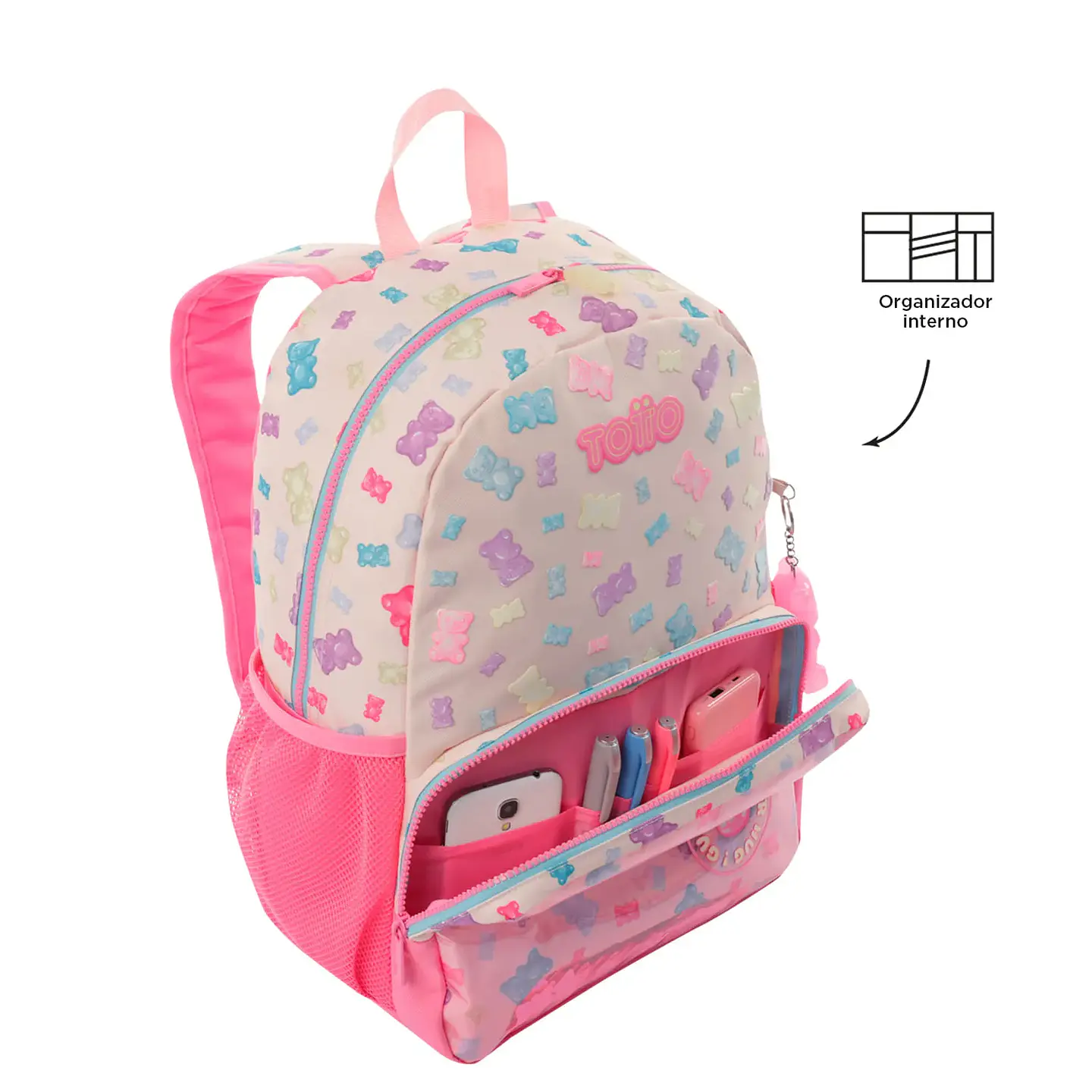 Mochila Totto  Gummy Bear T. M 3