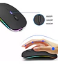 Mouse Inalámbrico Bluetooth Pc Cel Tablet Recargable Negro - Miniatura 9