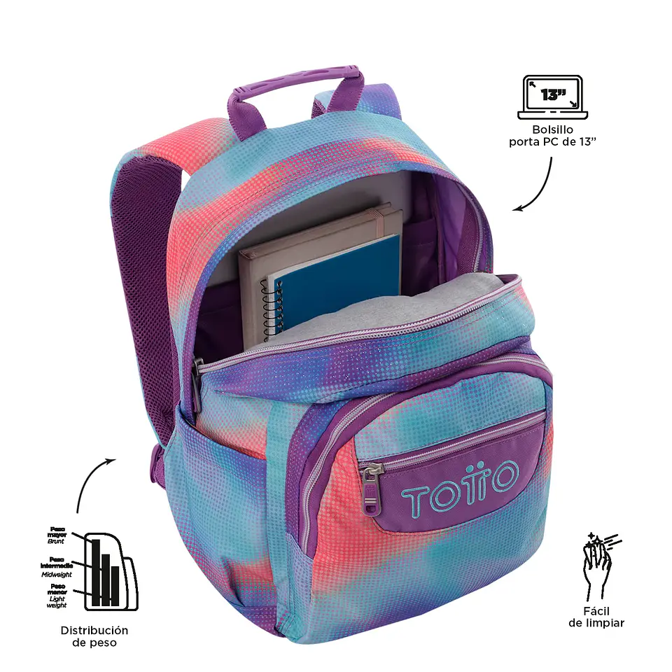 Morral Totto Juvenil  Gommas Glitter  4