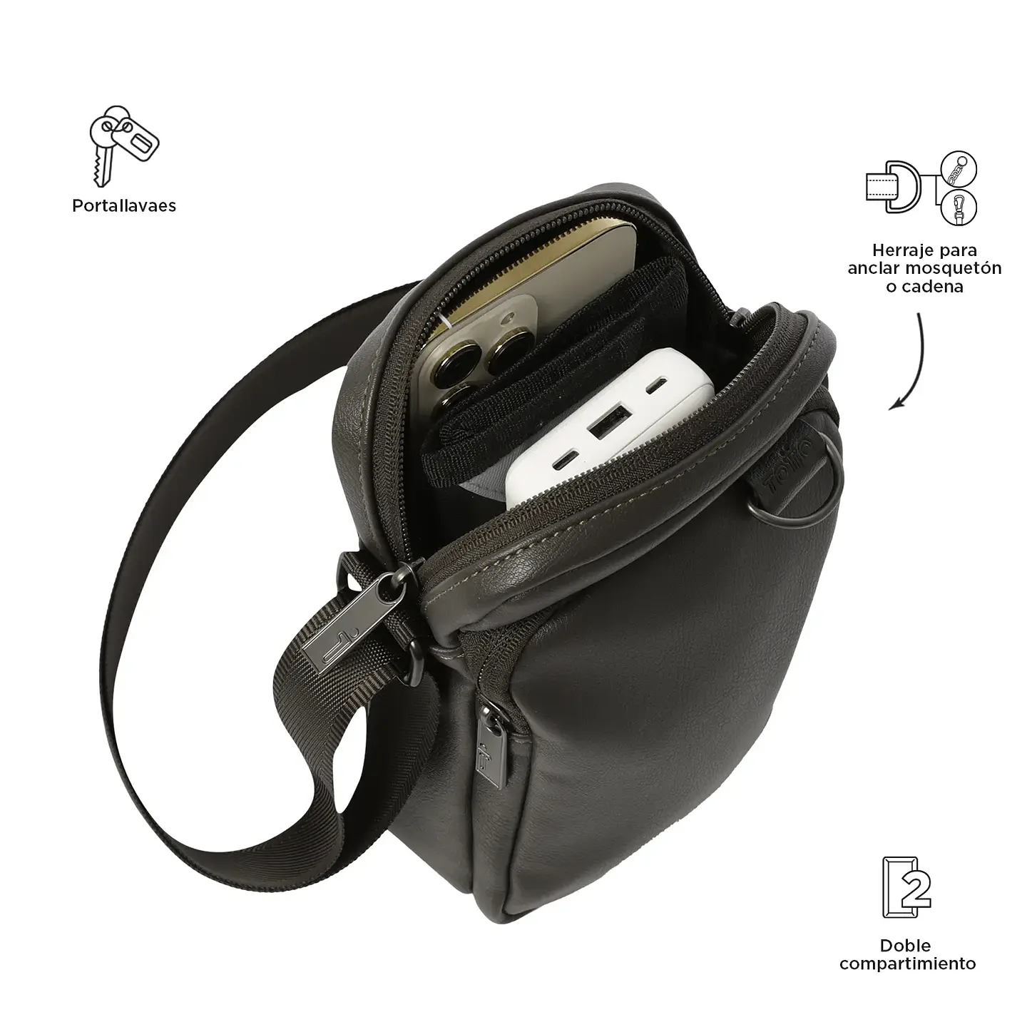 Bolso Para Hombre Totto Lowe Crossbody 7