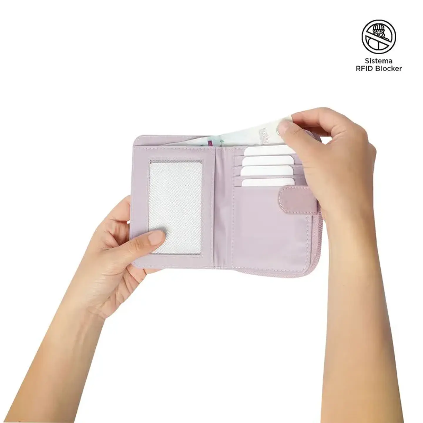 Billetera  Totto Texture Twi con RFID Blocker 5