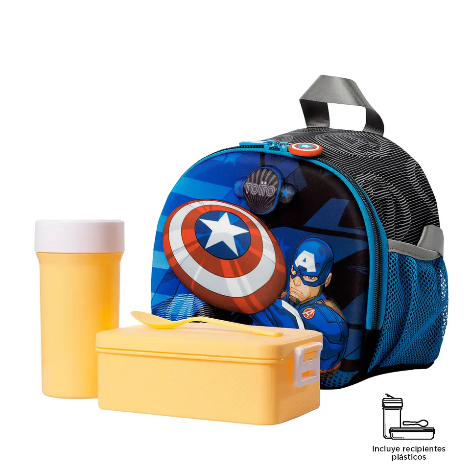 Lonchera Térmica Totto Avengers Capitán América  2