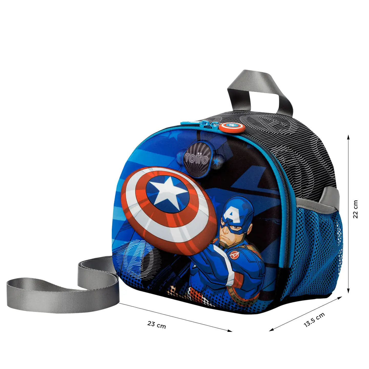 Lonchera Térmica Totto Avengers Capitán América  5