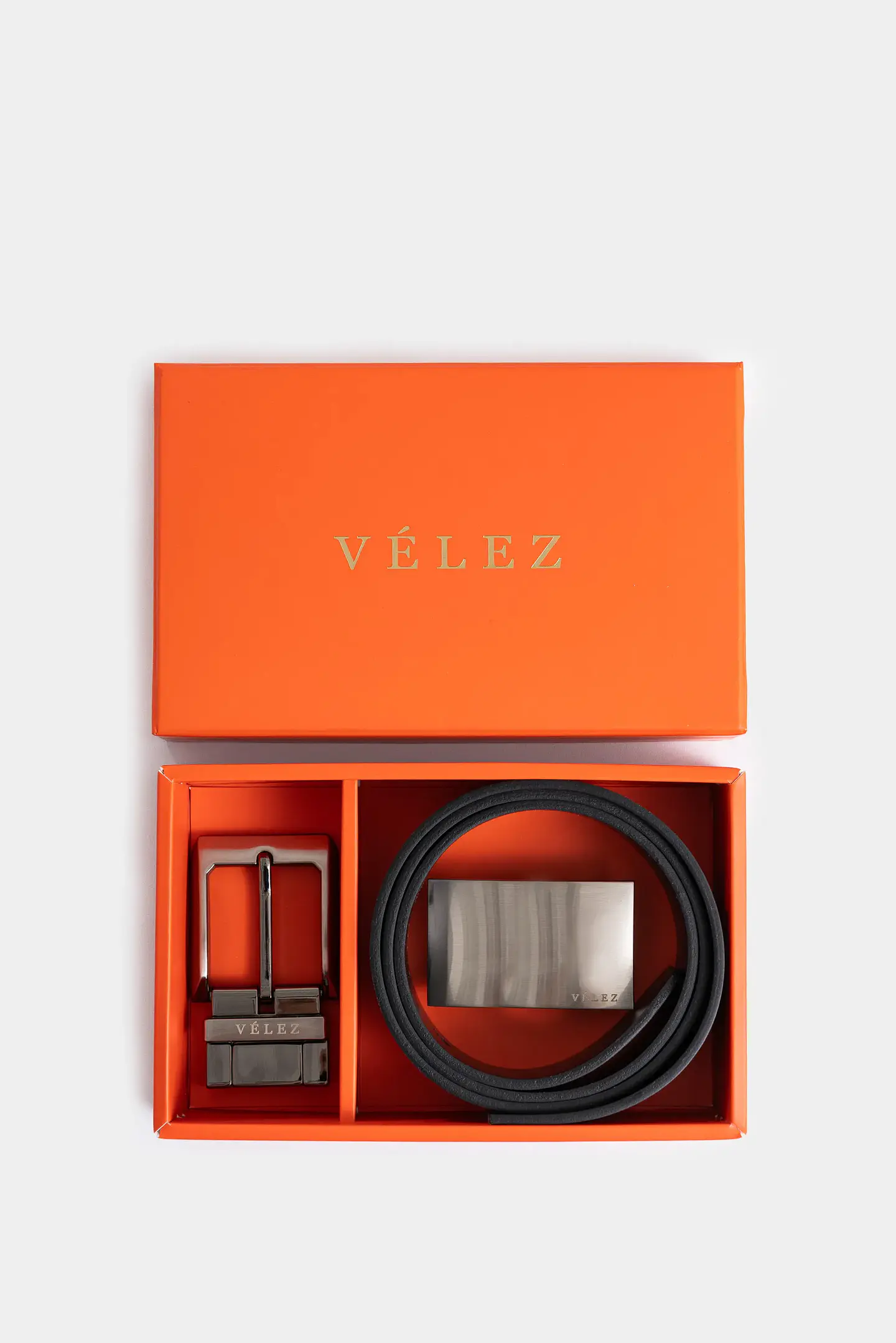 Kit Cinturón Velez Doble Faz Formal De Cuero 1