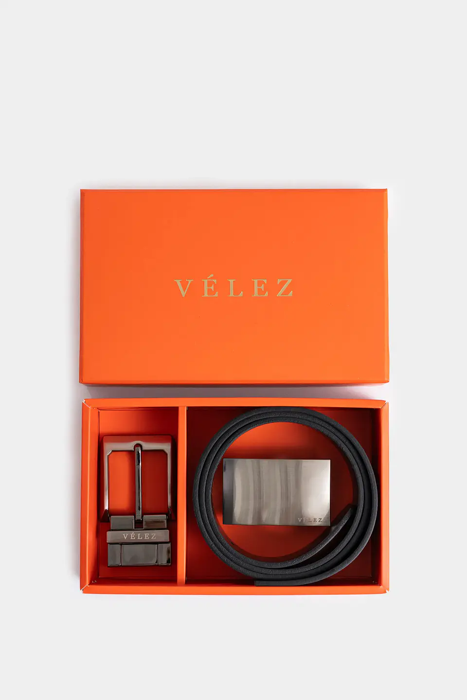 Kit Cinturón Velez Doble Faz Formal De Cuero 1