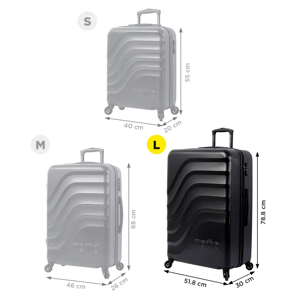 Maleta De Viaje Totto 23 Kg Bazy  L 9