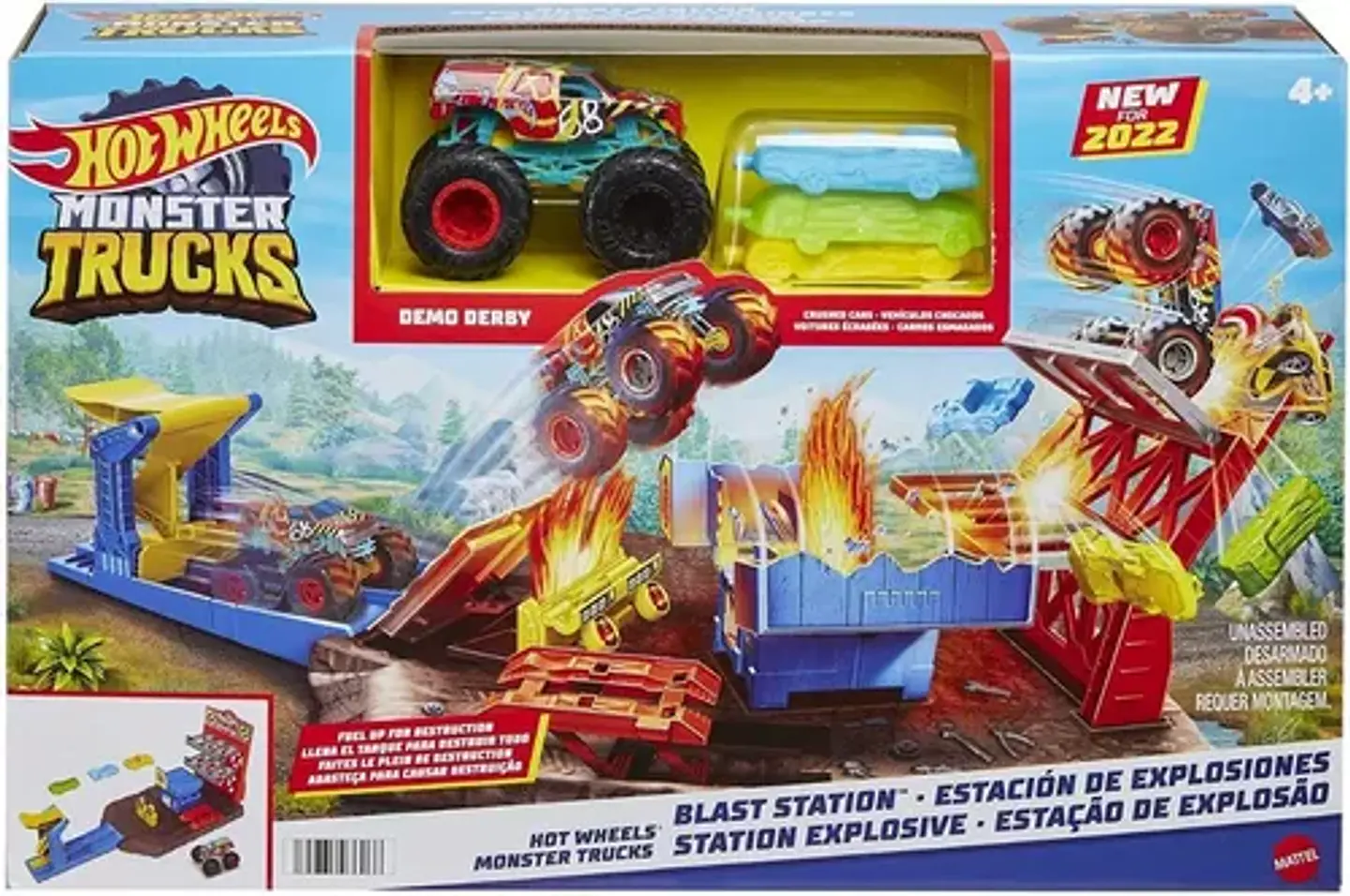 Pista Hot Wheels Trucks Monster trucks Estación De Explosiones 1
