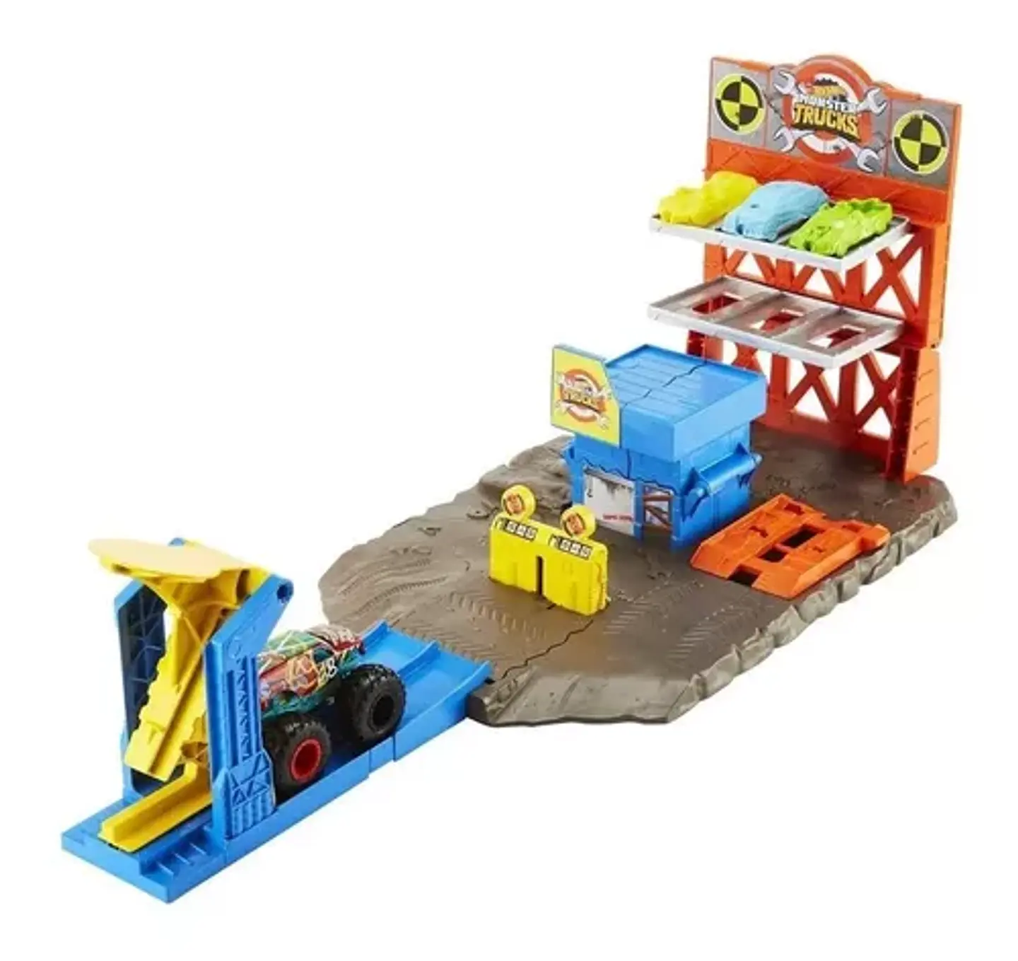 Pista Hot Wheels Trucks Monster trucks Estación De Explosiones 3
