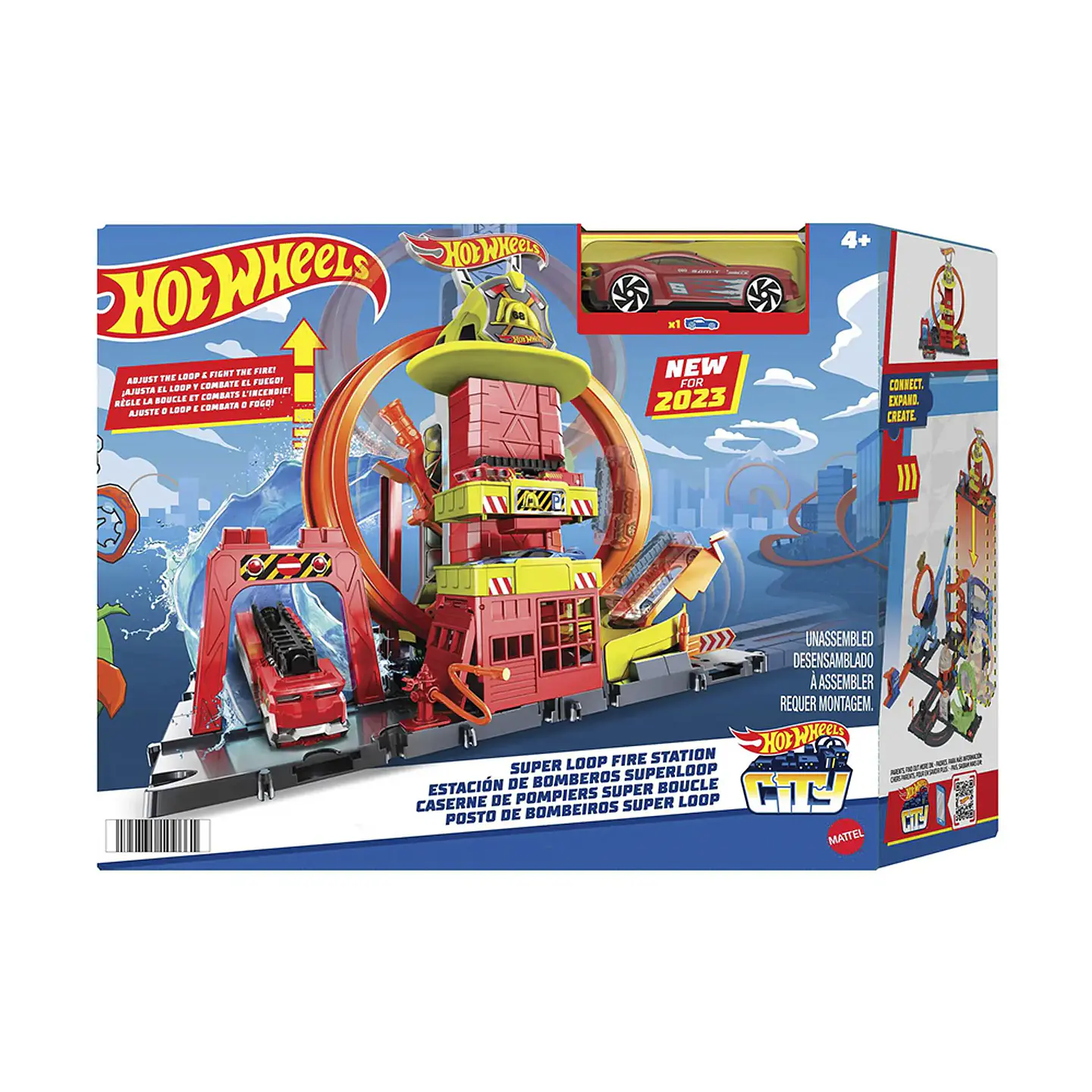 Hot Wheels Estacion De Bomberos Super Loop Mattel 1