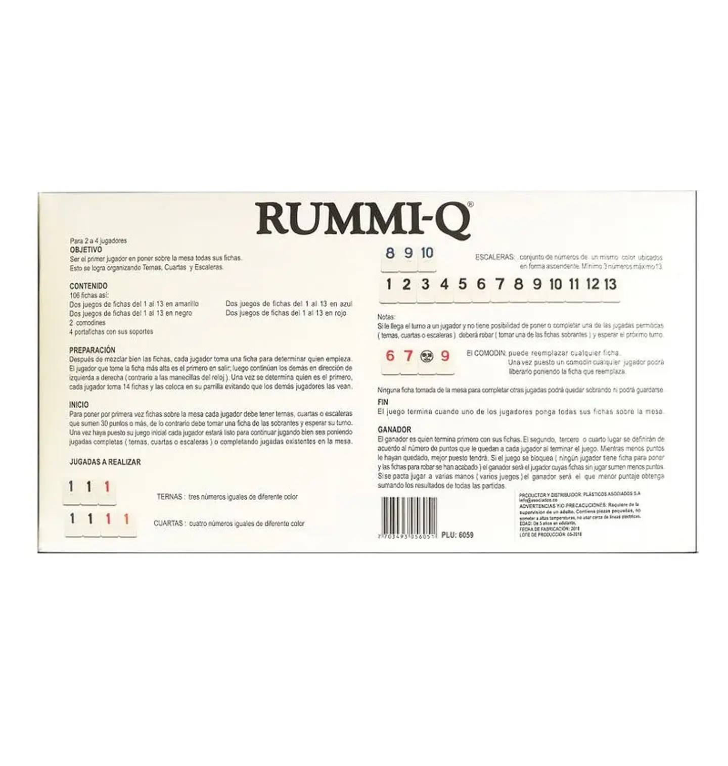 JUEGO DE MESA RUMMI-Q 3