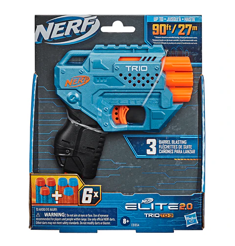 LANZADOR NERF ELITE TRIO 2.0 TRIO