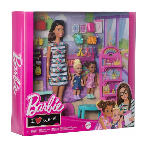  Barbie Set De Juego Primer Día De Clases
