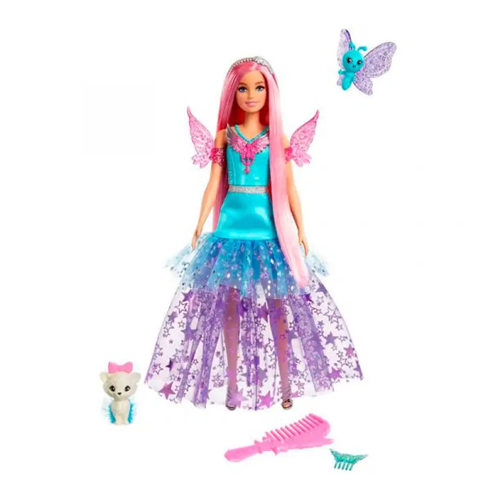 Muñeca Barbie Con Dos Mascotas De Cuento De Hadas 2