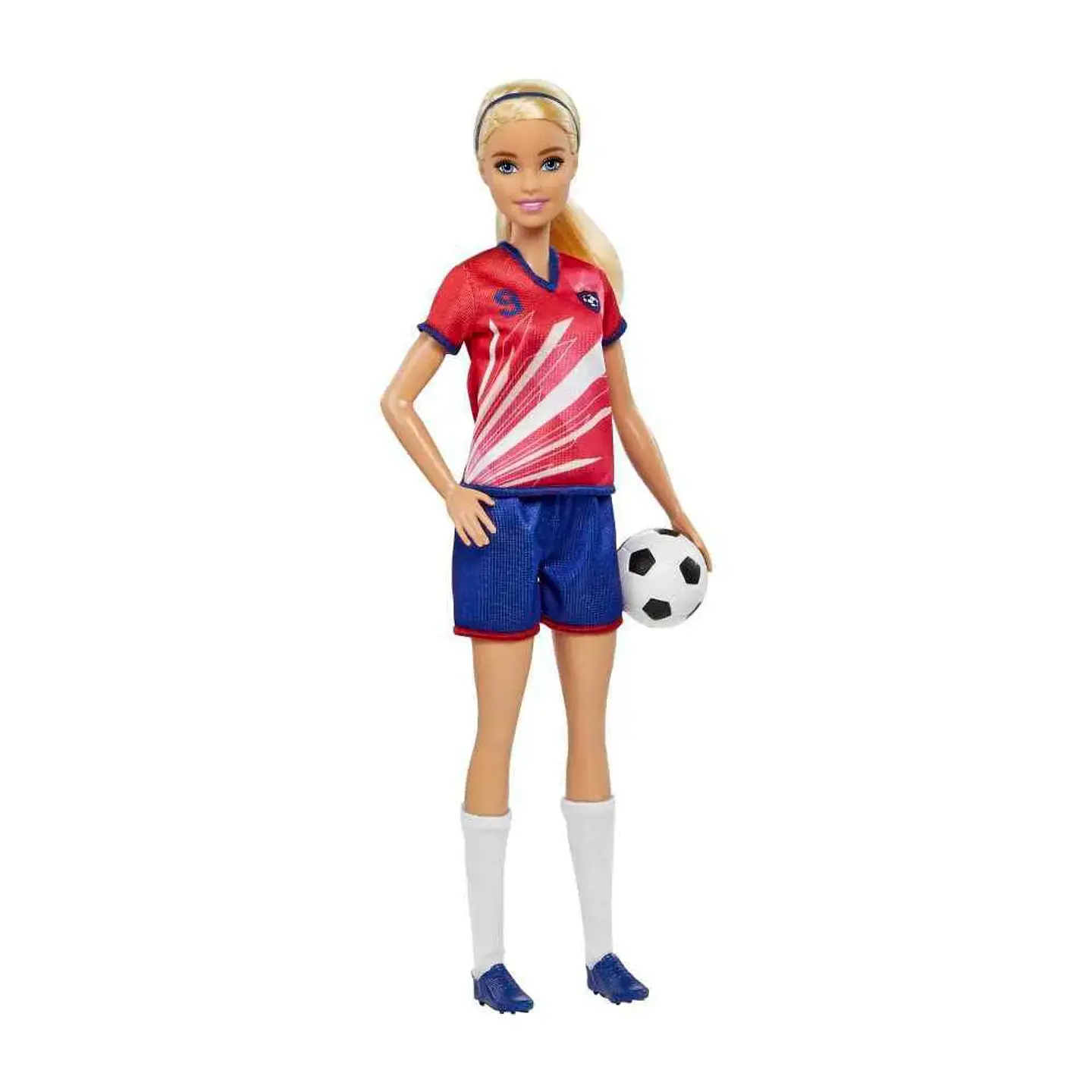 Muñeca Jugadora De Fútbol Playera Roja 1