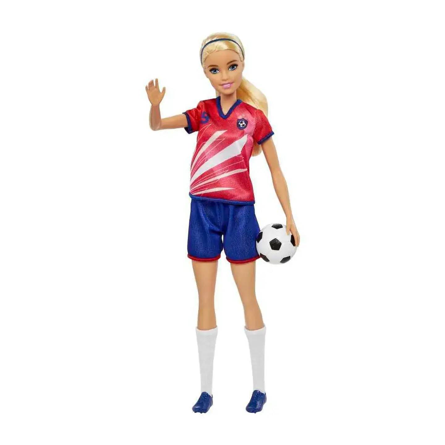 Muñeca Jugadora De Fútbol Playera Roja 2