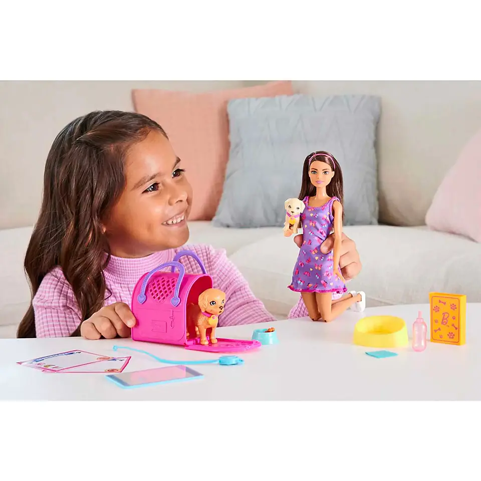 Barbie Set De Juego Adopta Un Perrito 4