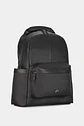 Morral Velez San Patricio de cuero y lona para hombre - Miniatura 3