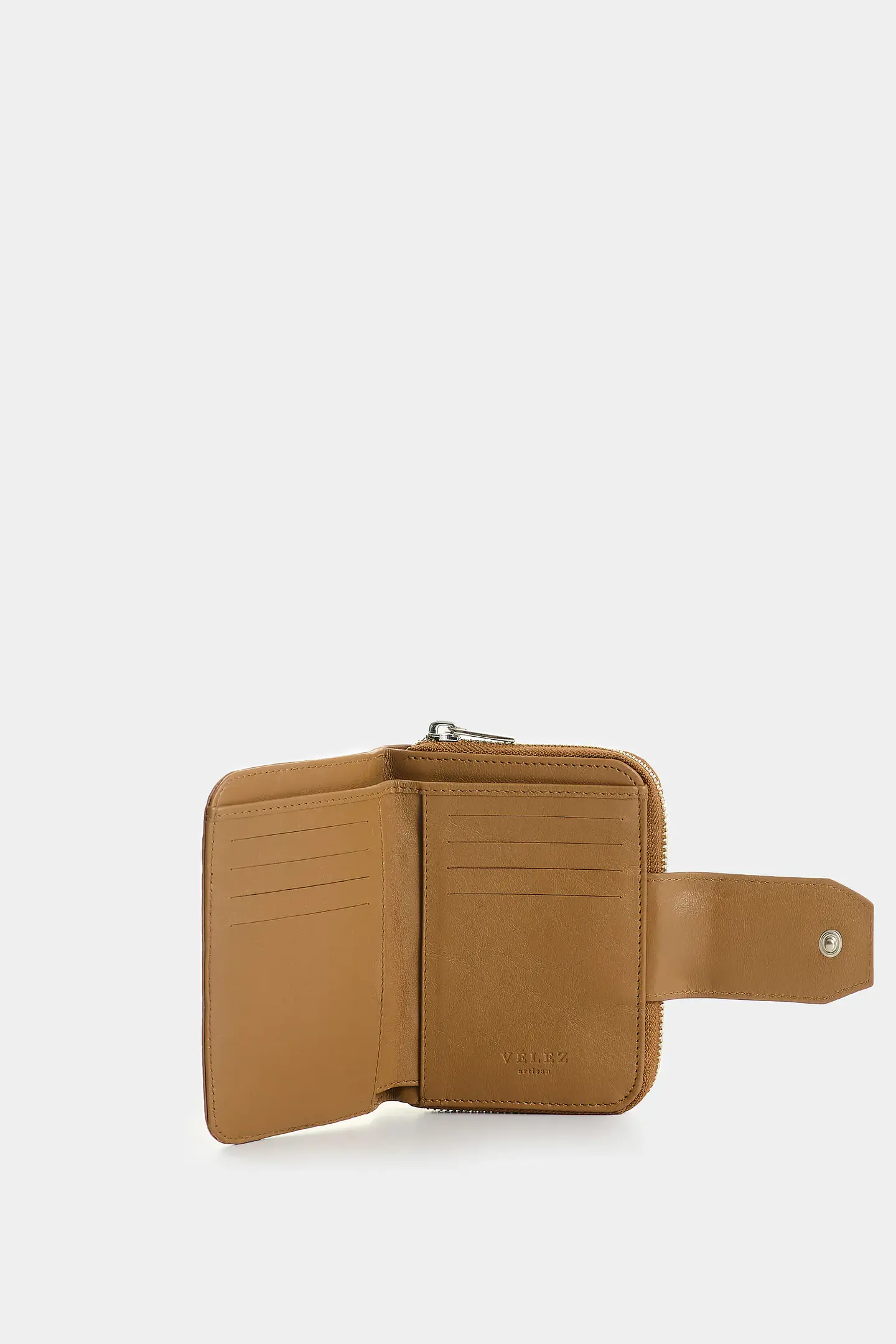 Billetera  Velez Hiedra de cuero para mujer grabado 6
