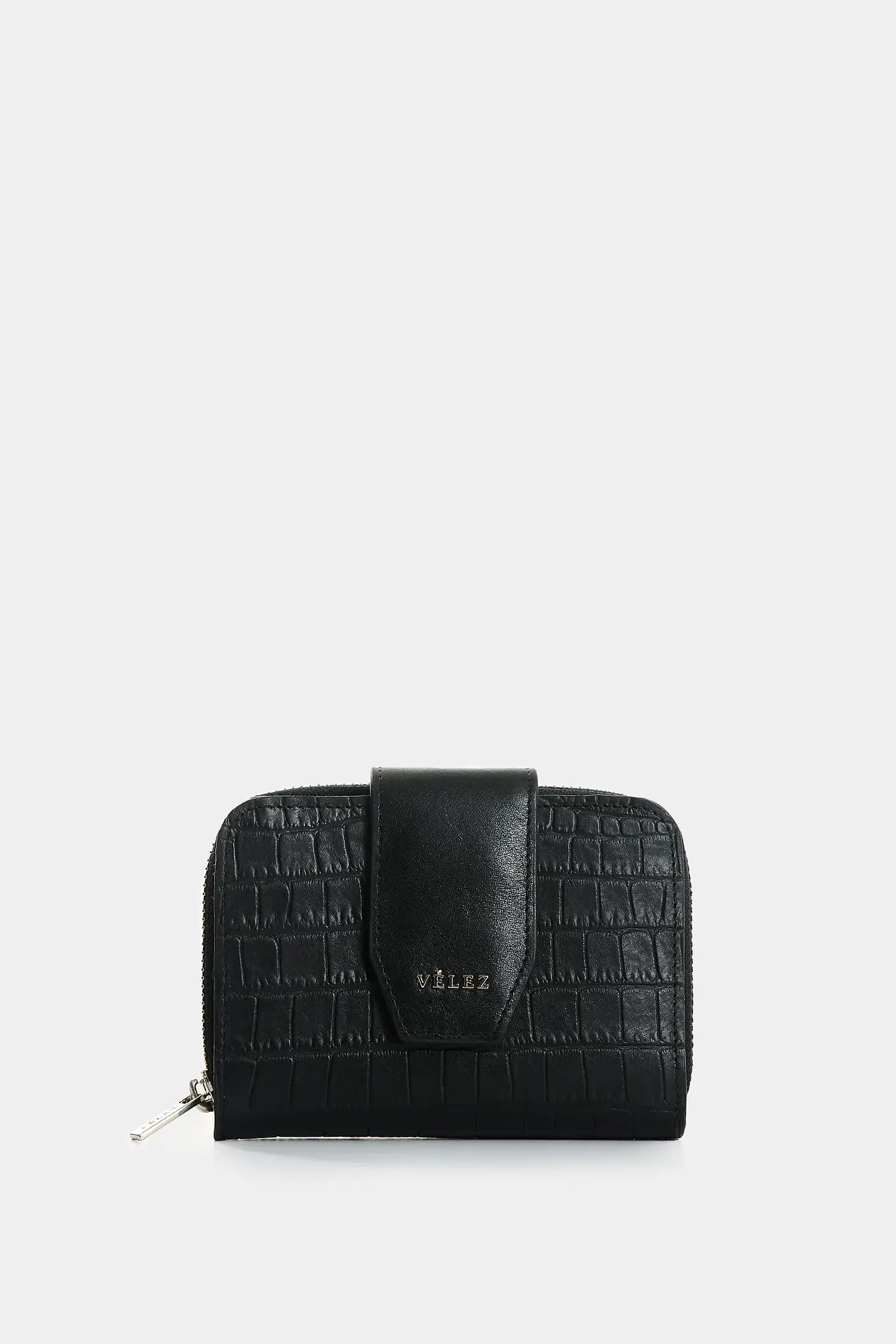 Billetera  Velez Hiedra de cuero para mujer grabado 1
