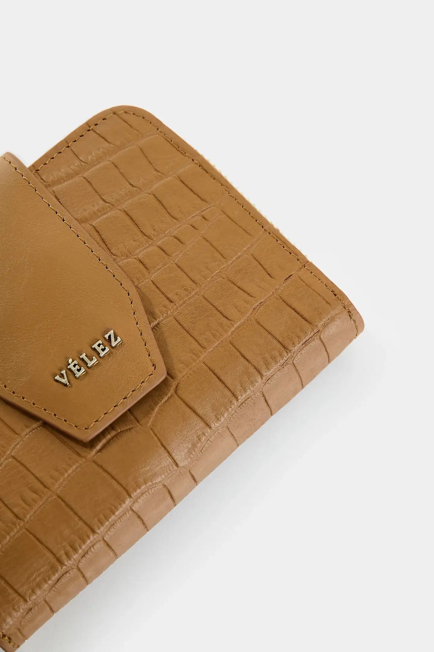 Billetera  Velez Hiedra de cuero para mujer grabado 8