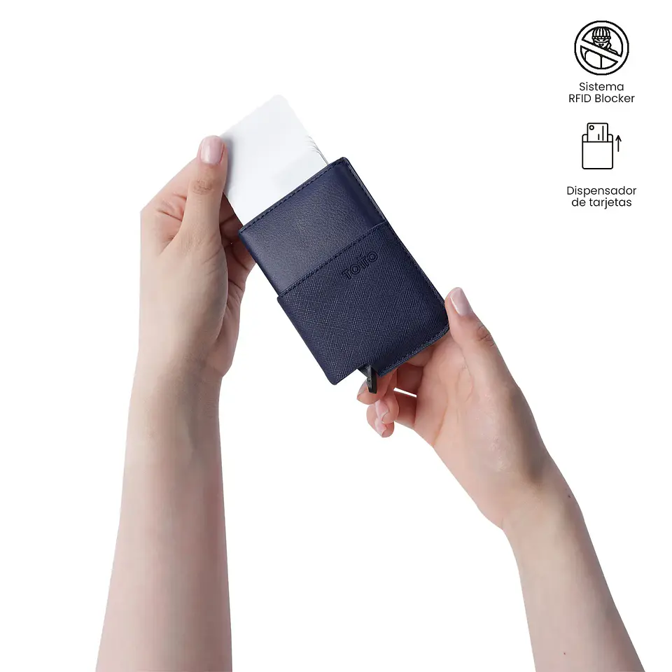 Portadocumentos Totto Saffiano Tar con RFID Blocker 2