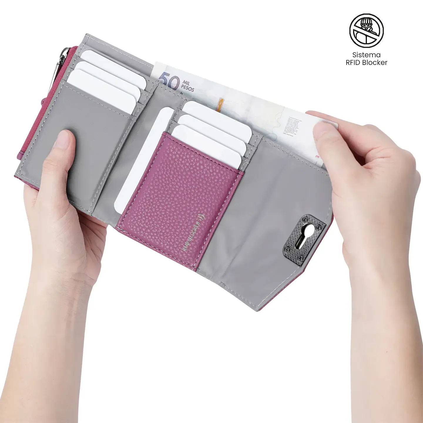Billetera Totto Smooth Ney con RFID Blocker  15
