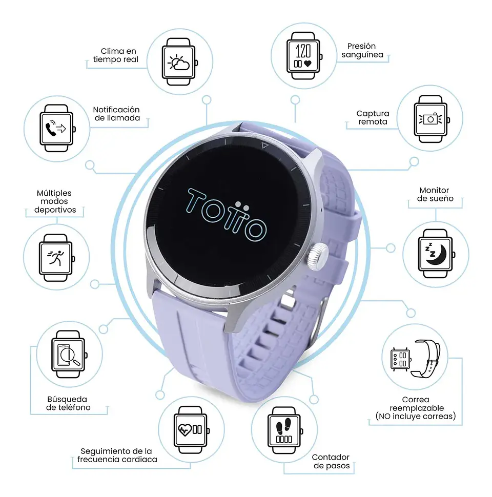Reloj Totto Smart Watch R21 Inteligente  3