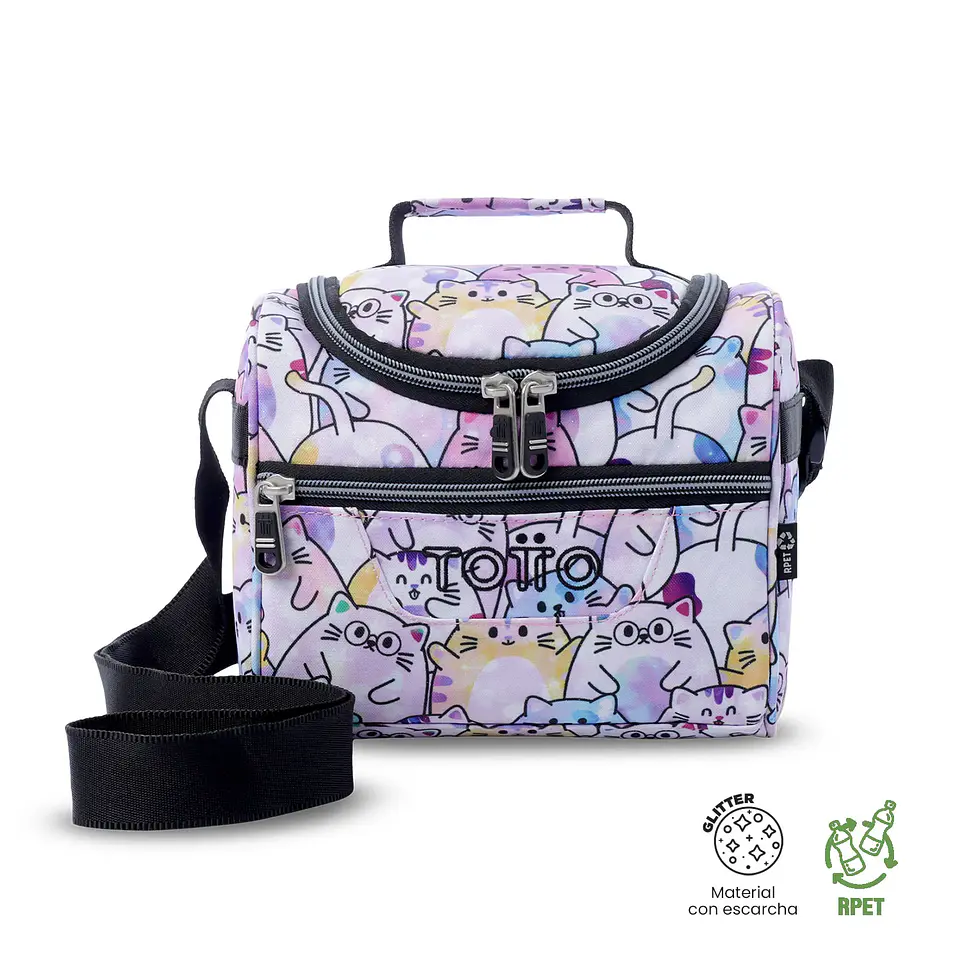 Lonchera Totto Térmica para Mujer Pizarra Glitter 1