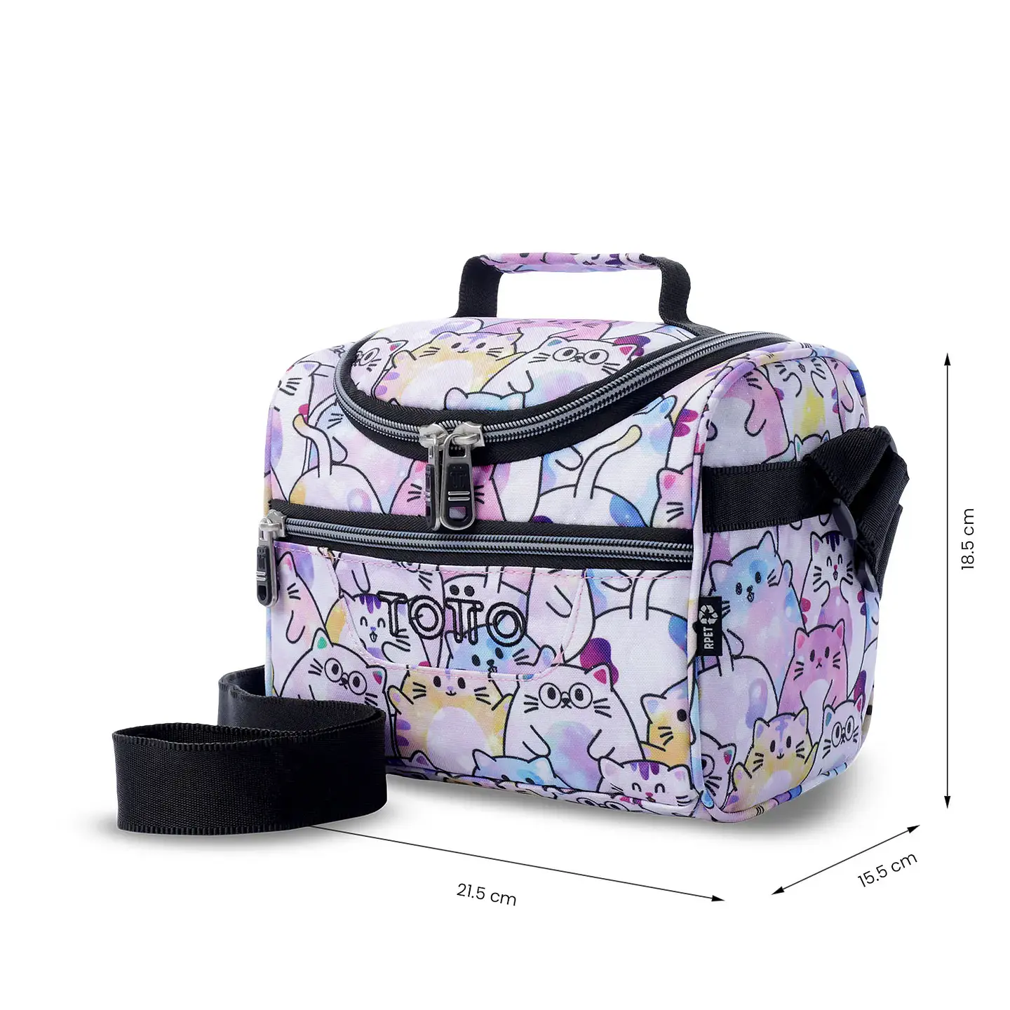 Lonchera Totto Térmica para Mujer Pizarra Glitter 3