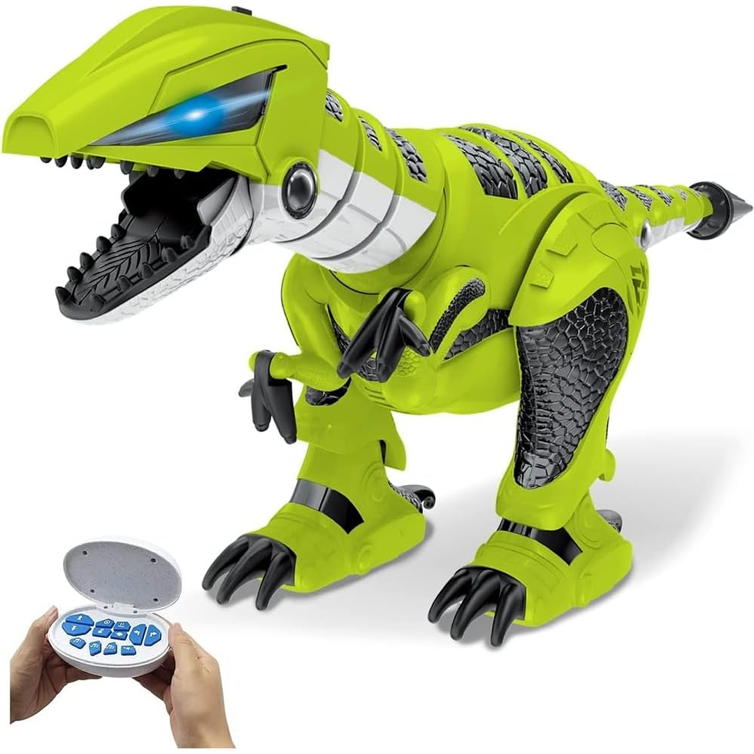Juguete Dino Rc Inteligente Con Control Remoto Verde Dinosaurio 1